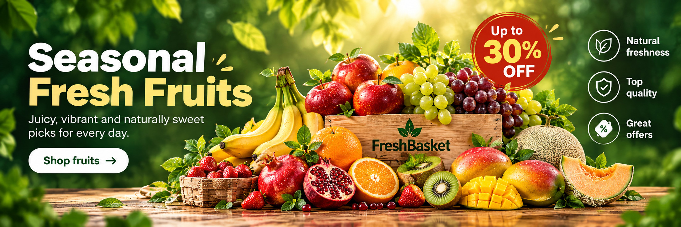 FreshBasket Premium • Seasonal Fruits