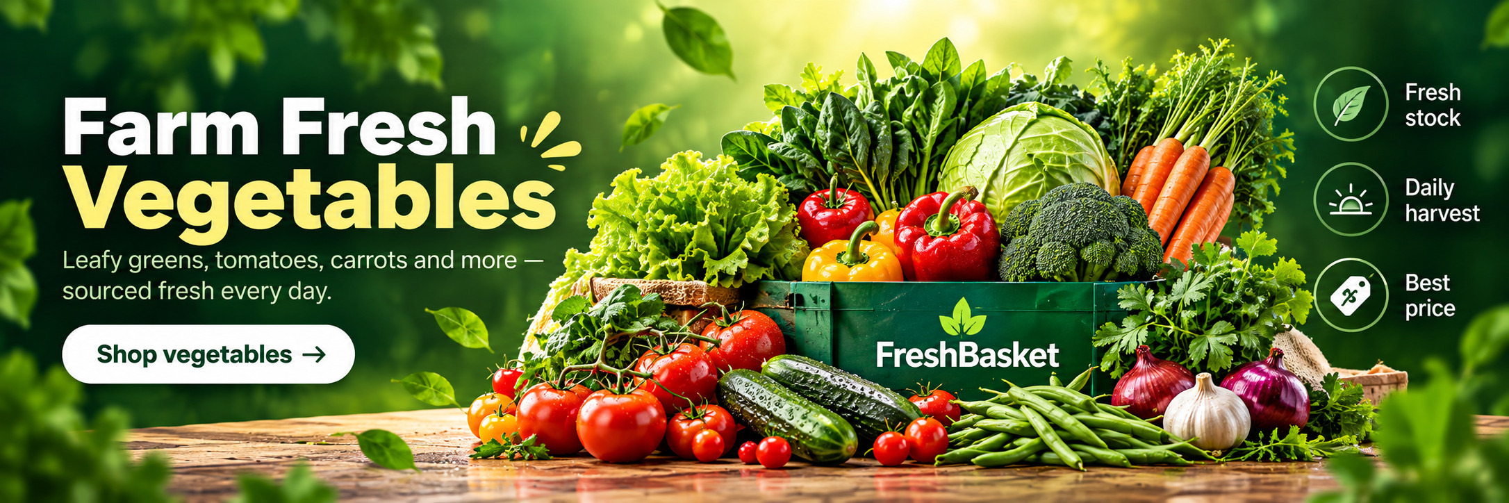 FreshBasket Premium • Farm Vegetables