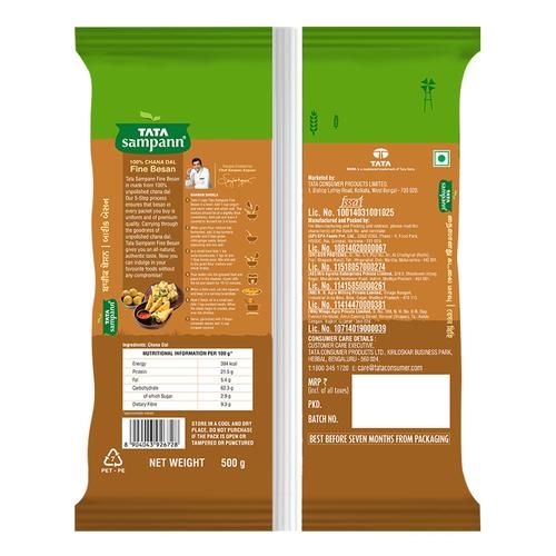 Tata Sampann Fine Besan/Kadale Hittu - 100% Chana Dal, 500 g