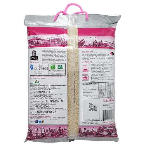 India Gate Basmati Rice/Basmati Akki - Feast Rozzana, 5 kg Pouch